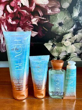 NEW 4-Pc AT THE BEACH Bundle Bath & Body Works